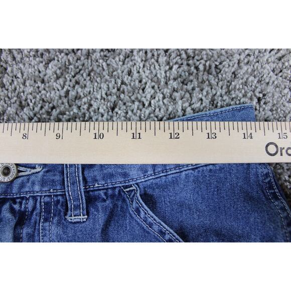Old Navy Denim Shorts Womens 6 Blue Mid Rise Flap Pocket 90s - 3 inch inseam - Picture 3 of 7
